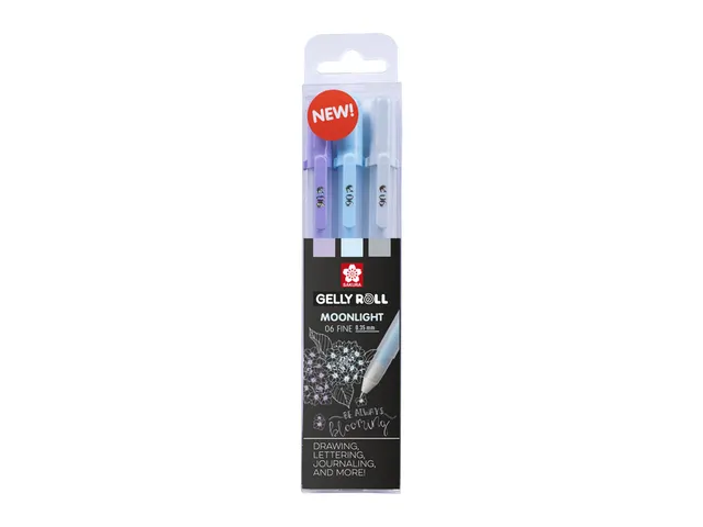 Gelschrijver Sakura Gelly Roll Moonlight 06 calm set à 3 kleuren