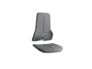 Bekledingselement Voor Werkstoel Zitting/rugleuning Supertec Zwart Mic - 1