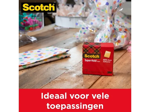 Plakband Scotch 700 Super Hold 19mmx25.4m transparant