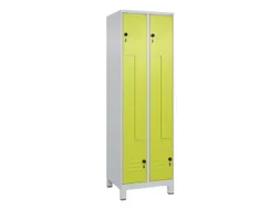 Z-garderobekast,HxBxD 1950x600x500mm,vak B 150/300mm,draaigrendel