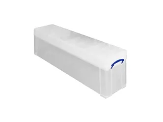 Opbergbox Really Useful 77 liter 1201x270x355mm transparant wit - 2