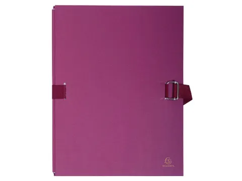 Map uitrekbare rug+klep papier bordeaux