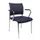 Bezoekersstoel Armleuningen Donkerblauw Stof 430x480x450mm