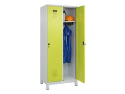 locker,HxBxD 1950x800x500mm,2vak,vak B 400mm,draaigrendel,voeten