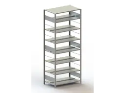 dossierstelling,grondveld,HxBxD 2500x1056x336mm,vaklast 80kg