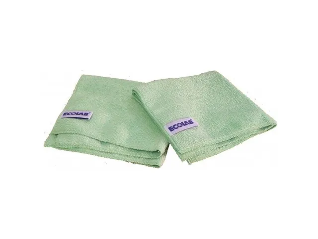 Chiffon microfibre Ecolab Polifix Microclin Eco Vert 32x32cm 5 pièces