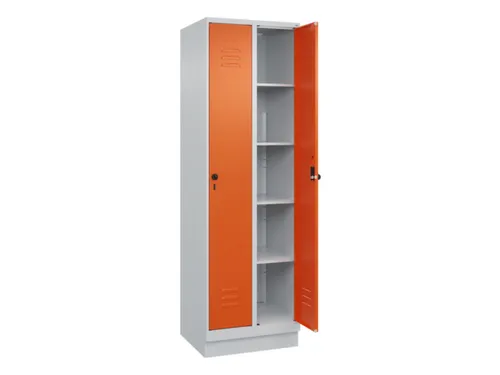wasgoedverdeelkast,HxBxD 1950x600x500mm,vak B 300mm,draaigrendel