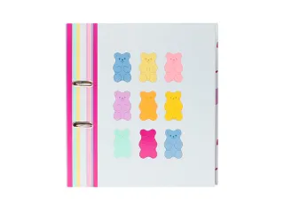 Ordner B'LOG SWEET CANDY A4 2r 8cm krimp a 2st 2 motieven - 2