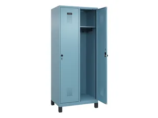 locker,HxBxD 1950x800x500mm,2vak,vak B 400mm,draaigrendel,voeten - 2