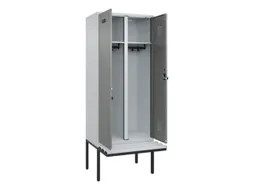 locker met bank,voor scheiding van kleding,HxBxD 2120x800x815mm,2vak
