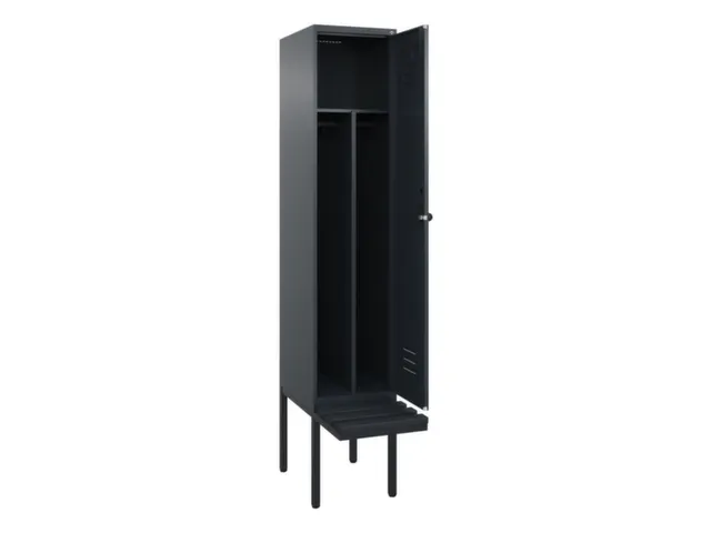 locker voor scheiding van kleding,HxBxD 2120x400x815mm,1vak