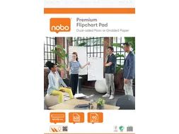 Flipoverpapier Nobo premium 60x85cm dubbelzijdig rol 50 vel