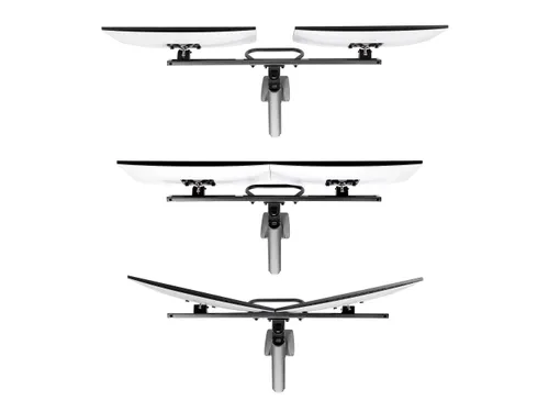 Desk Mount Dual Monitor Arm Tot 27 Inch Crossbar