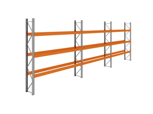 palletstelling,basis+2xaanbouw,HxBxD 3990x11200x750mm,vakl. 3400kg