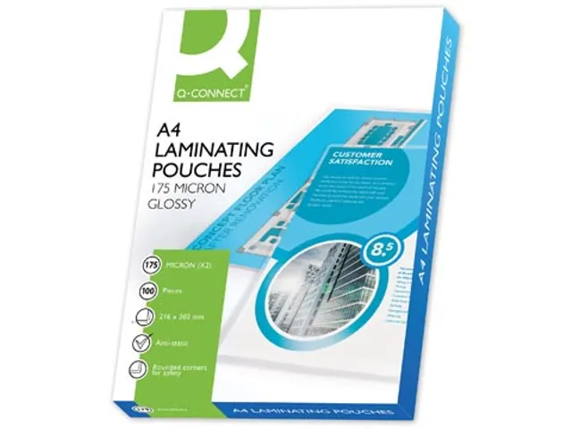 Lamineerhoes A4 Glanzend 216x303mm 2x175 Micron Doos 100 stuks