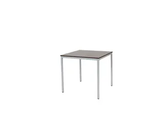 Domino Basic Tafel Vaste Hoogte 800x800mm Logan Eiken 25mm Alu 4-Poots - 1