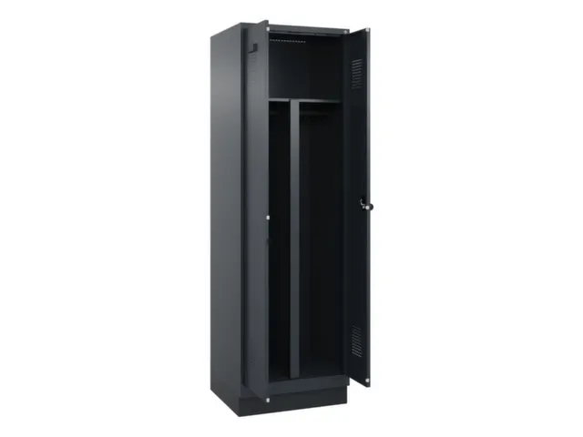 PBM-locker,HxBxD 1950x600x500mm,2vak,vak B 300mm,draaigrendel