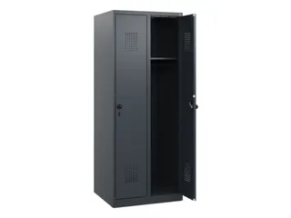 schoollocker,HxBxD 1530x600x500mm,2vak,vak B 300mm,draaigrendel - 1
