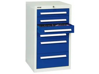 ladekast HxBxD 900x515x500mm 6laden vergrendeling RAL7035 RAL5010 - 1