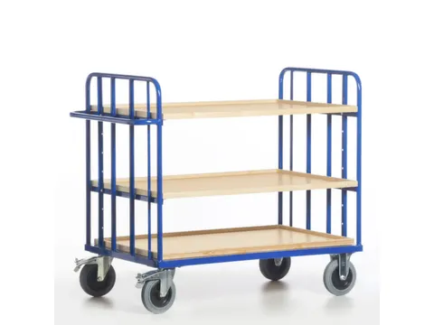 etagewagen,draagverm. 500kg,laadvl. LxB 1175x775mm,houtetage,RAL5010