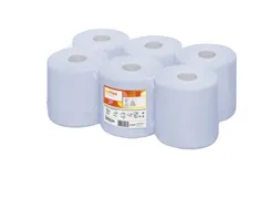 Satino 306930 Poetsrol midi blauw 100% recycled 1-laags 6x300 Meter