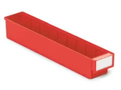 stellingbak,HxBxD 82x92x500mm,PP,rood