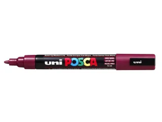 Verfstift Posca PC5M Medium Punt 1,8-2,5mm Wijnrood - 1