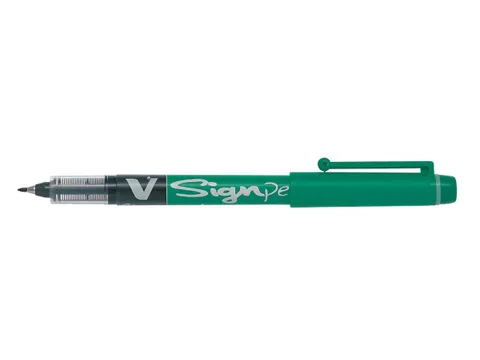 Fineliner Pilot V-Sign Pen Medium Punt Groen