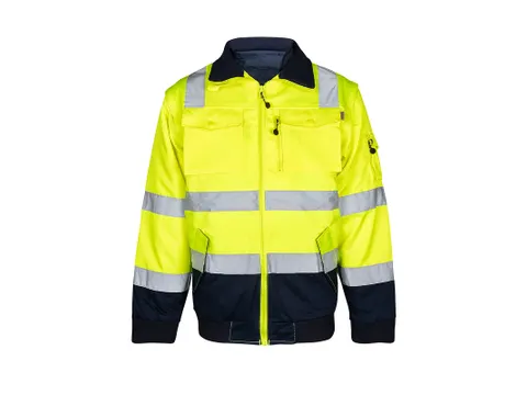 OXXA Agatha 0962 pilotjack Maat XXL fluor geel/marineblauw