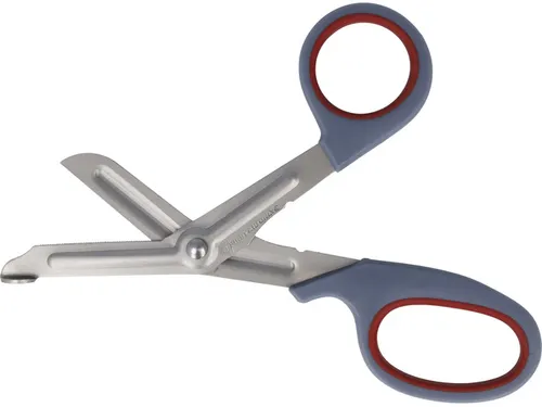 Softgrip schaar 180mm First Aid Only grijs/rood