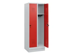 schoollocker,HxBxD 1630x600x500mm,2vak,vak B 300mm,draaigrendel,sokkel