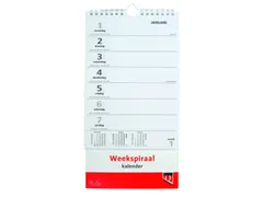 Calendrier hebdomadaire spirale 2026 Quantore