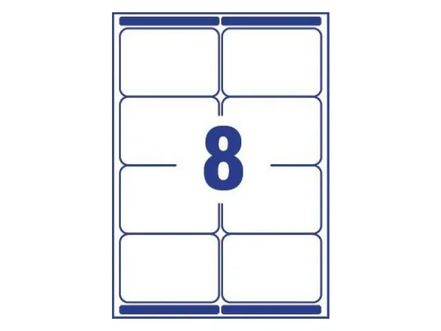 Verzendetiket Avery L7165-100 QuickPeel 99,1x67,7mm Wit 800 stuks