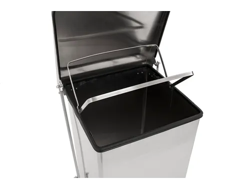 Industriële pedaalemmer 45 Liter Mat RVS