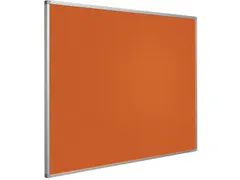 Prikbord Bulletin Oranje 120x300cm Softline Profiel 16mm