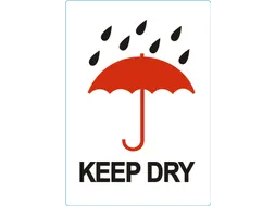 Etiket KEEP DRY Rol 500 etiketten 74x105mm