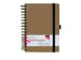 Carnet de notes Quantore A5 spirale ligné 192 pages 80g kraft