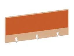 baliepaneel,v. bureau,aanbouw achter,B 1200mm,NE-esdoorn,BN3012-oranje