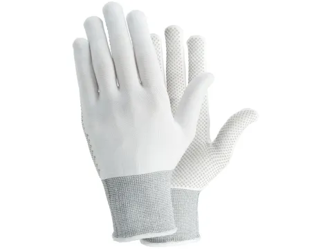 Tegera 931 katoenen precisiehandschoenen, grijs/wit, maat 9