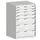 ladekast HxBxD 1000x650x525mm 7laden romp RAL7035 front RAL7035
