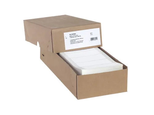 Etiket Herma 8211 88.9x35.7mm Pinfeed 1-baans Wit 4000 stuks