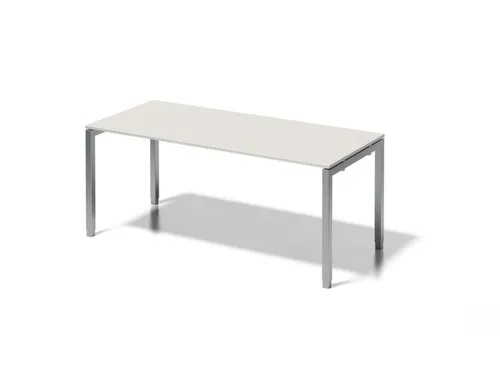 In hoogte verstelbaar bureau,HxBxD 650-850x1800x800mm,blad grijswit