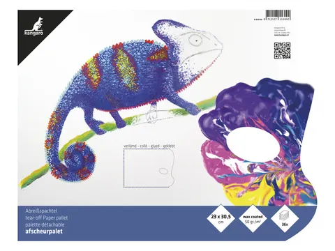 Afscheurpalet Kangaro 23x30cm 36 vel 50grams papier 3-zijdig gelijmd m