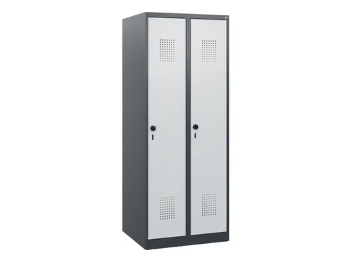 schoollocker,HxBxD 1530x600x500mm,2vak,vak B 300mm,draaigrendel