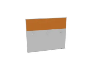 baliepaneel v. bureau aanbouw achter MP-lichtgrijs BN3005-geel 1400mm - 1