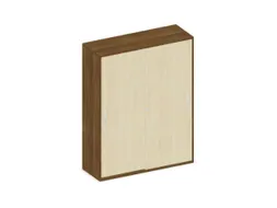 Schuifdeurkast 1540x1200x430mm Decor Romp Noten Decor Front Esdoorn