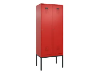 locker,HxBxD 2120x800x500mm,2vak,vak B 400mm,cil.-slot,voetonderstel - 2