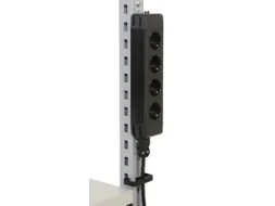 stopcontactenlijst,v. paktafel,L x B x D 304x61x45mm,m. 4stekkerdozen