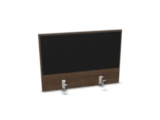 opzetpaneel bureau aanbouw achter NV bruin hickory zwart 800mm - 1