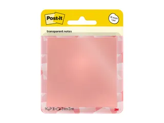 Memoblok Post-it 3M 73x73mm Transparant roze - 1